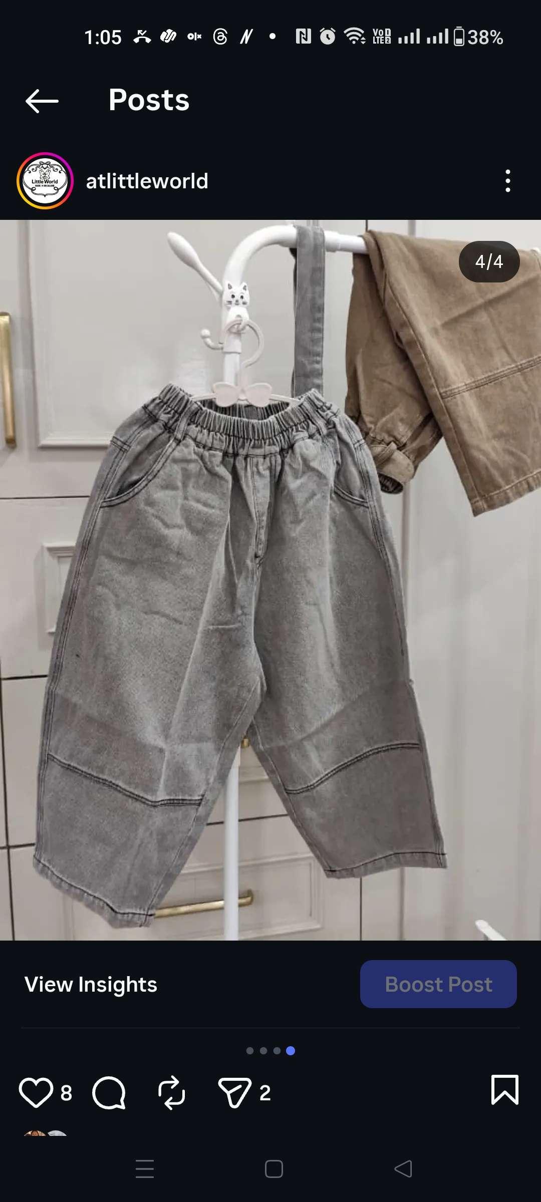 Grey oversized pants - Image 1